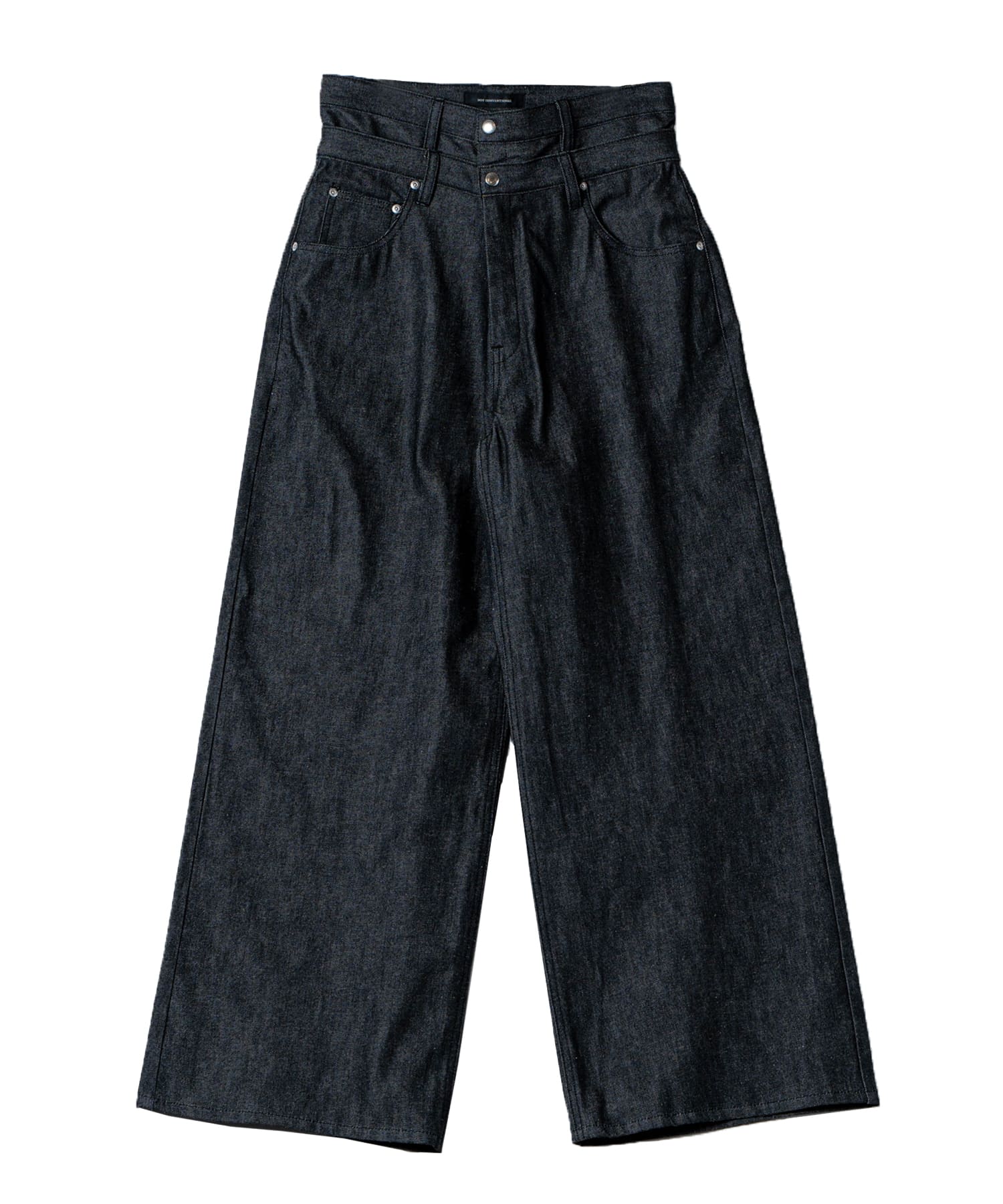 double waist wide denim pant / NOT CONVENTIONAL公式通販