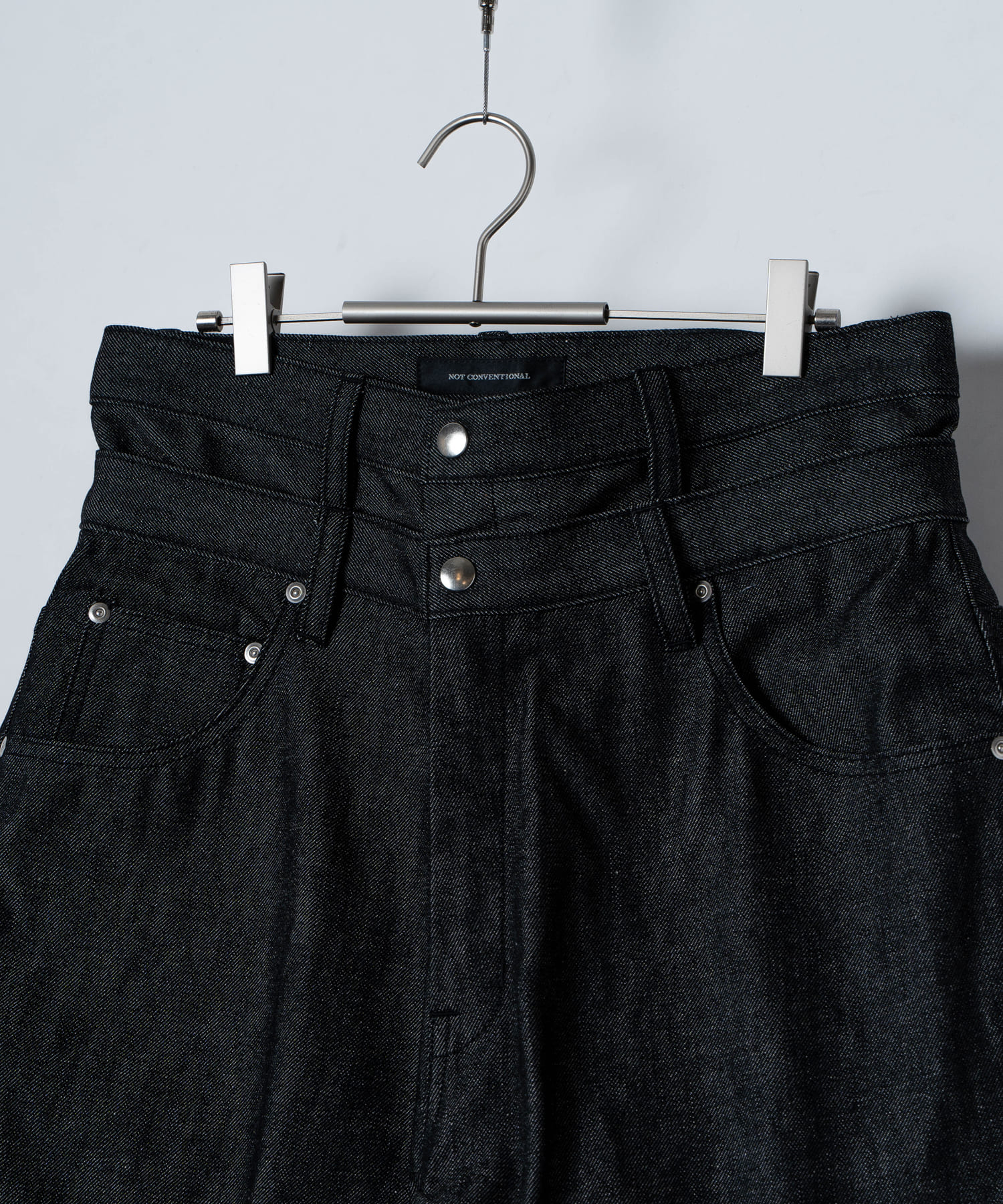 double waist wide denim pant / NOT CONVENTIONAL公式通販