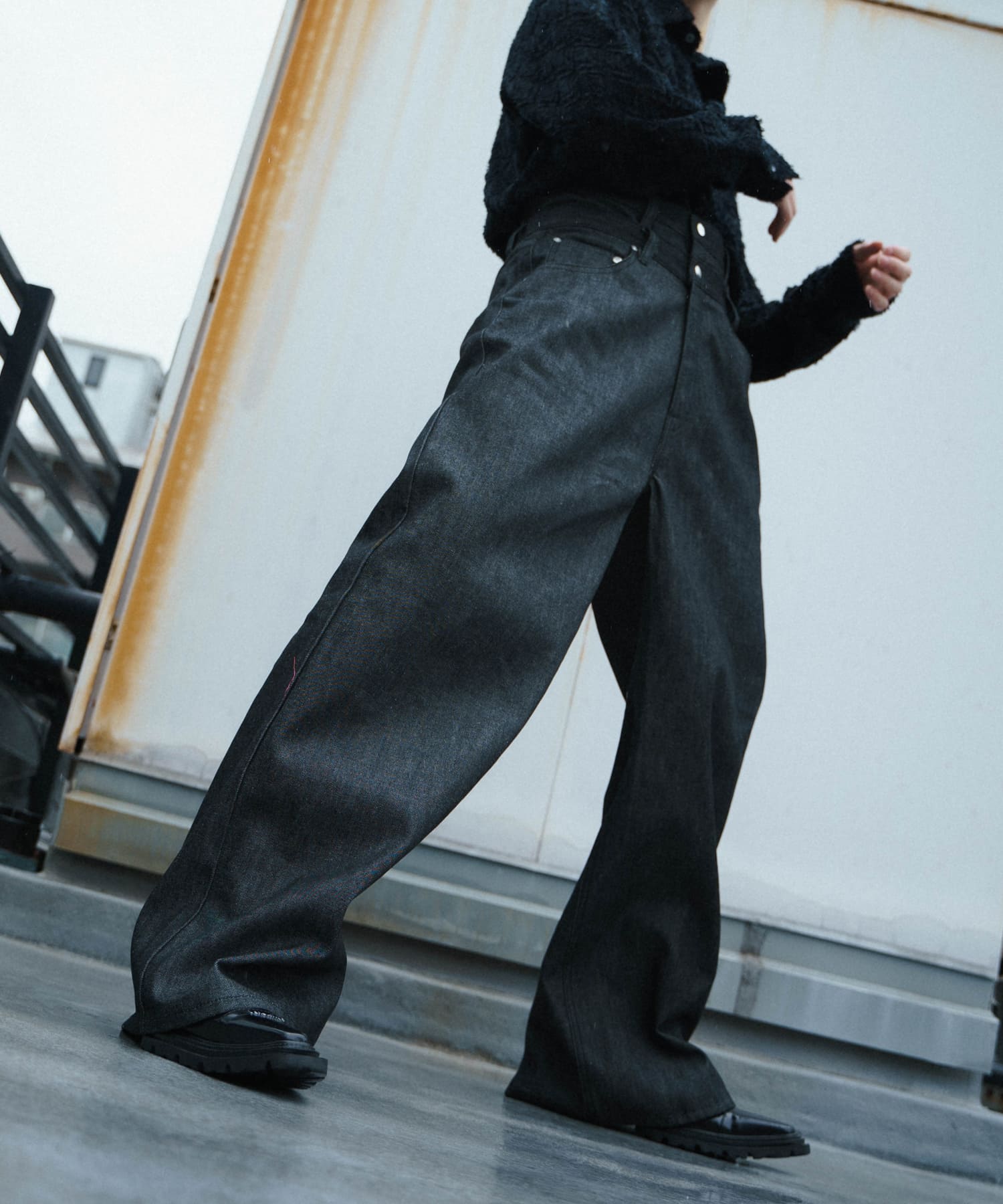 GROUPMAREK [GMK] Wide Leg Jeansパンツ