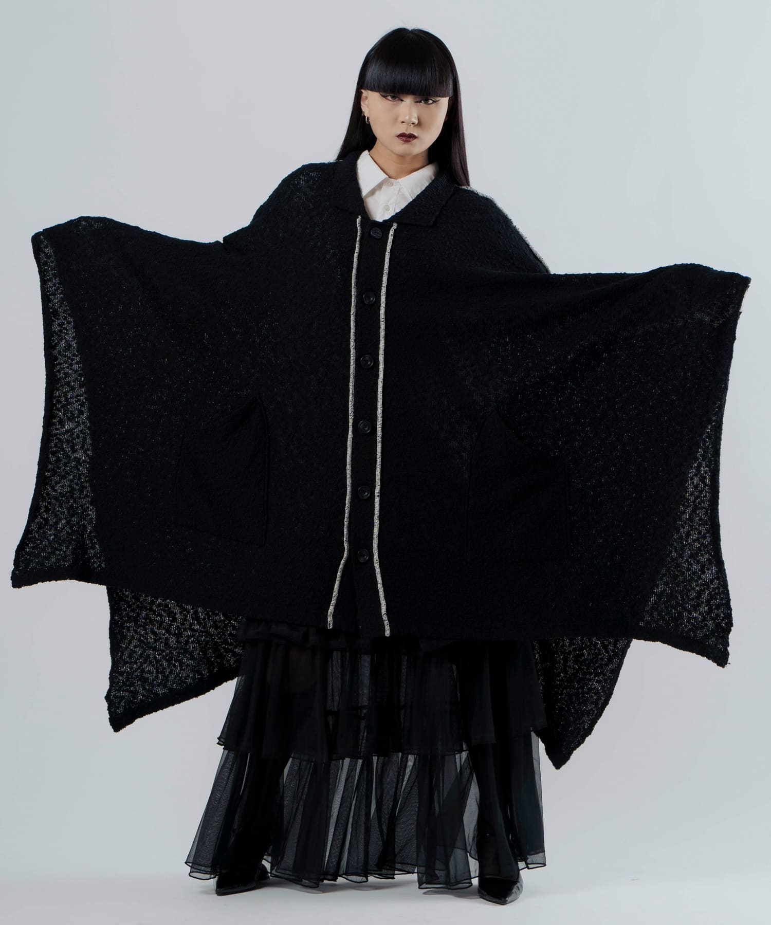 slab knit poncho / NOT CONVENTIONAL公式通販