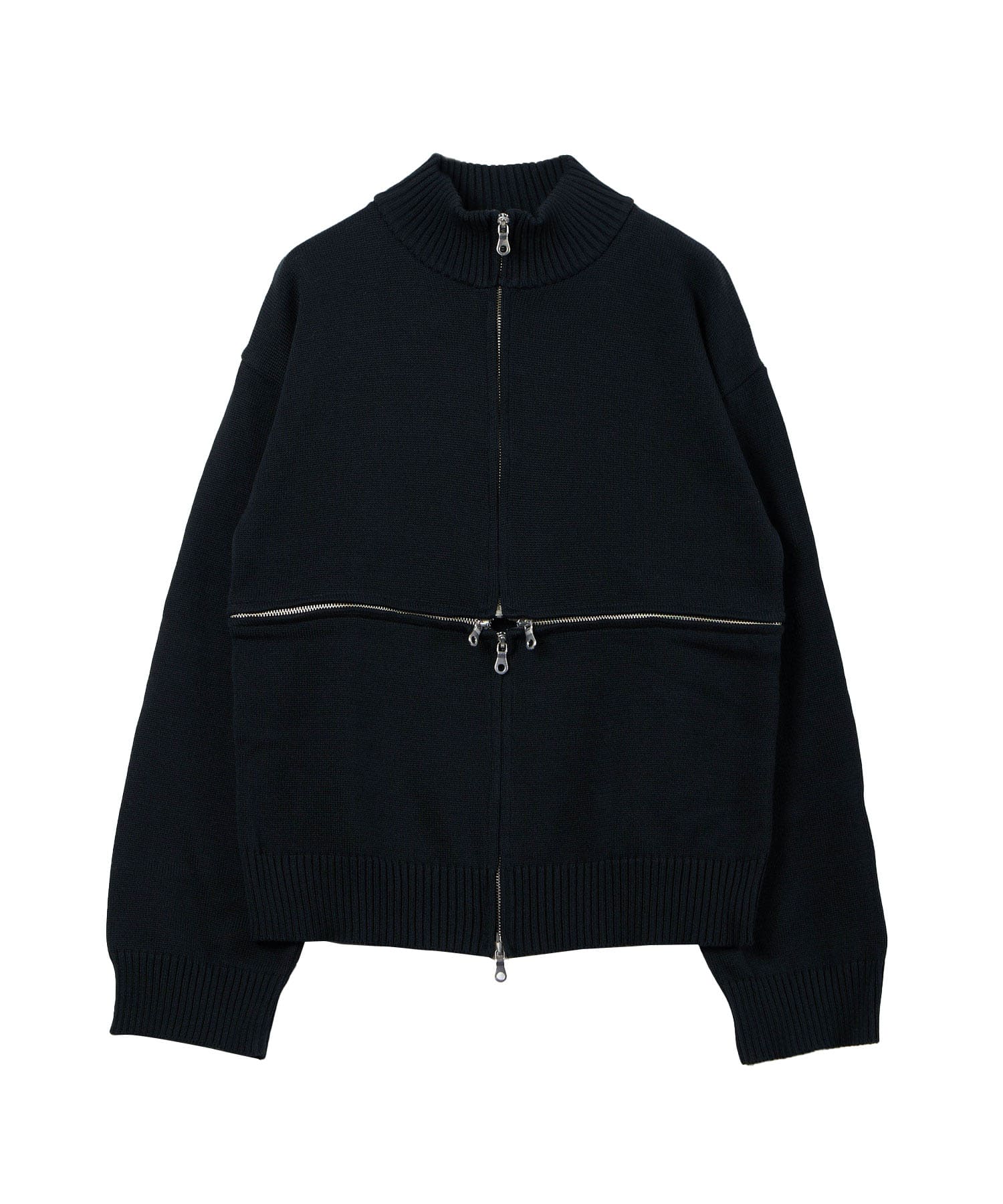 cross zip separate knit【PREODER】