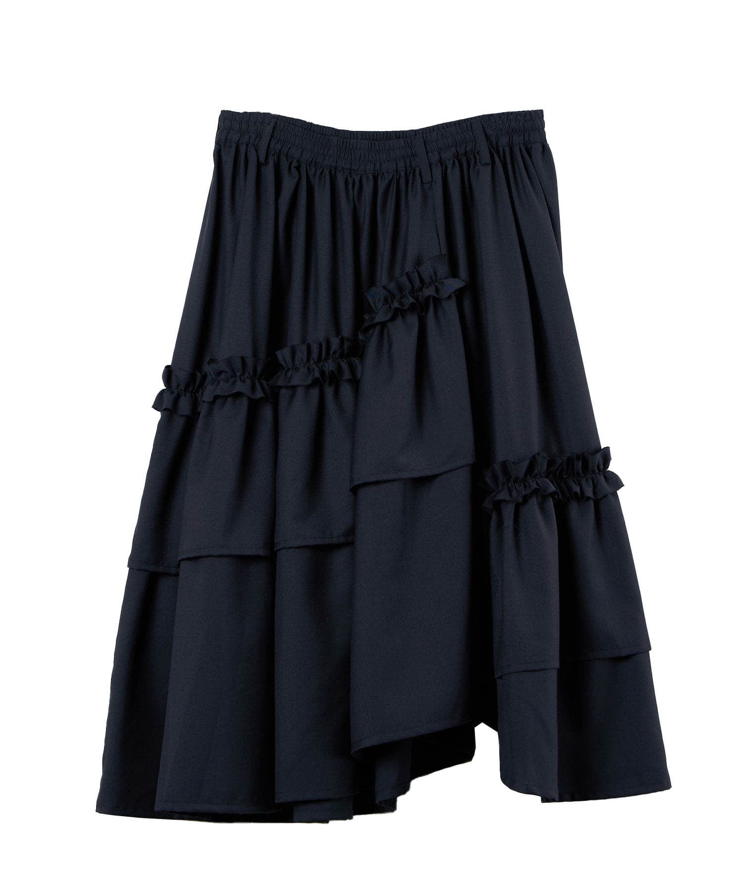 frill asymmetry skirt