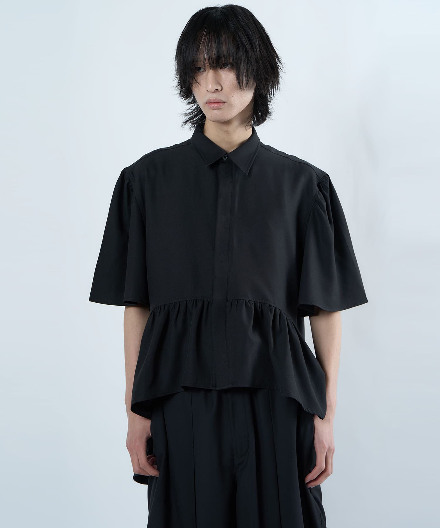 【PREODER：4/25~】gather long shirt