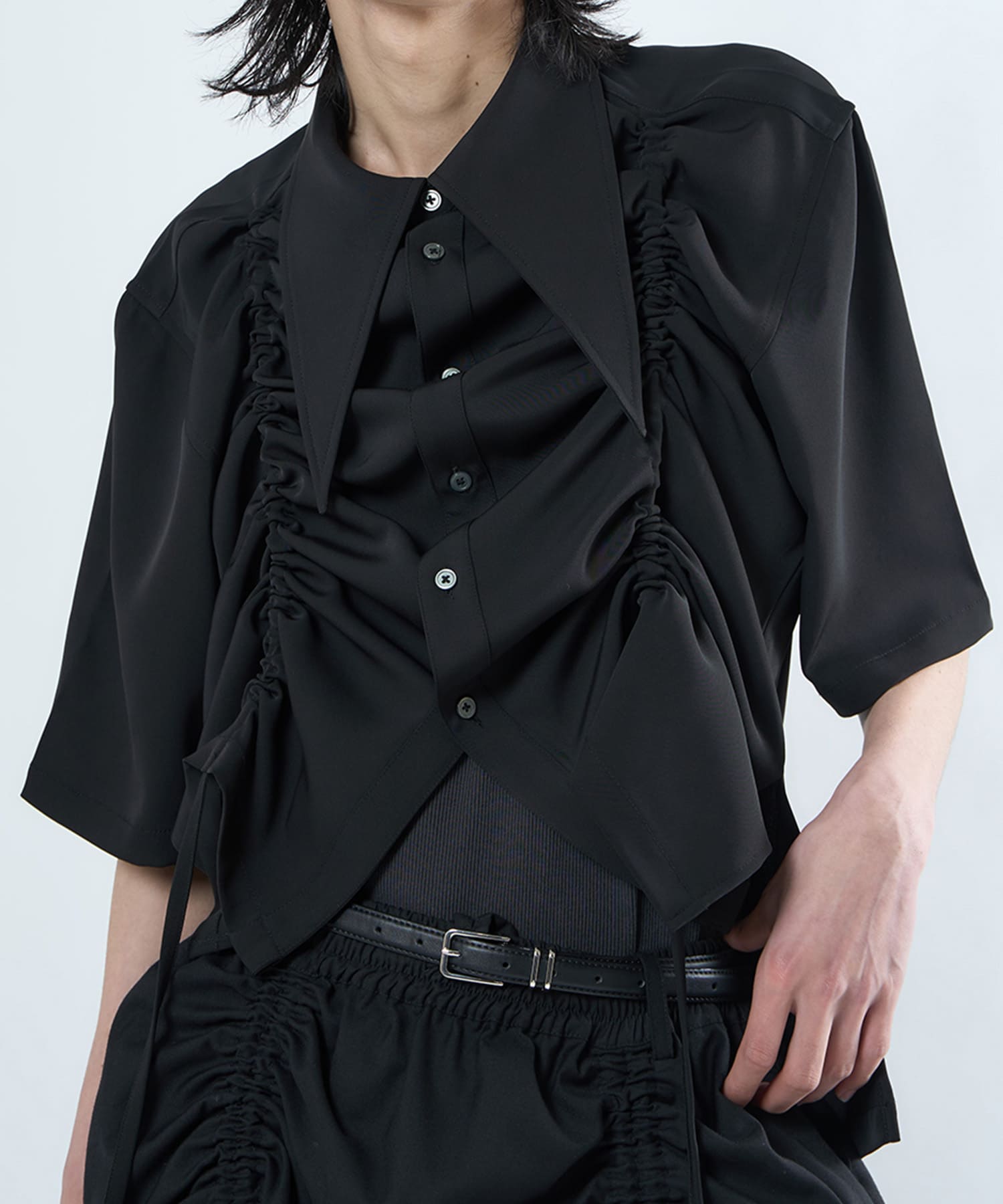shirring H/S shirt