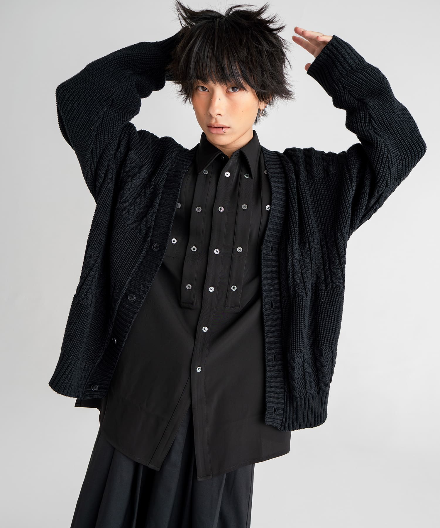 cable line cardigan