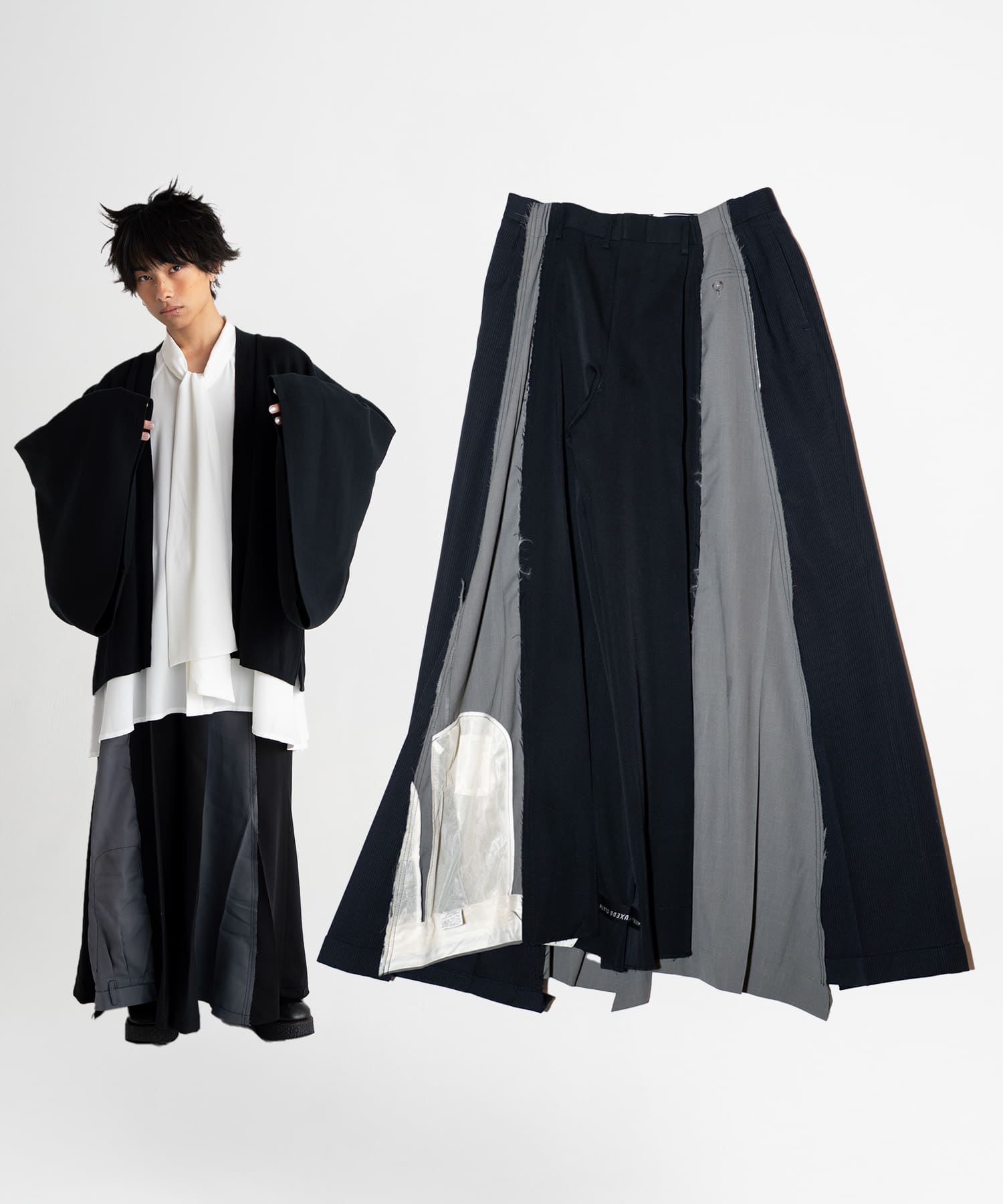 NOT CONVENTIONAL hakama slacks 袴スラックス 黒 hakama slacks【A】 / NOT CONVENTIONAL公式通販