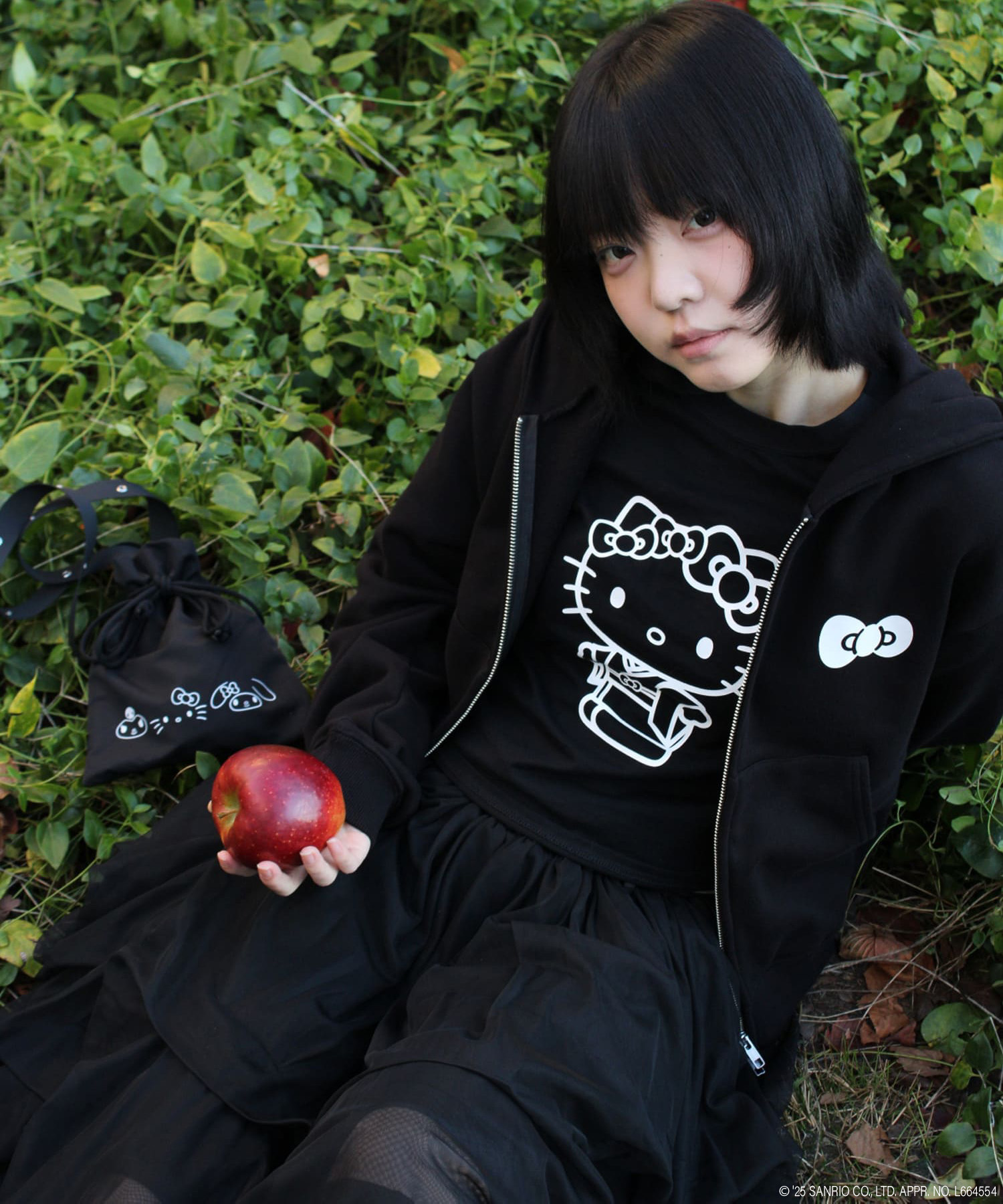 KITTY double zip hoodie