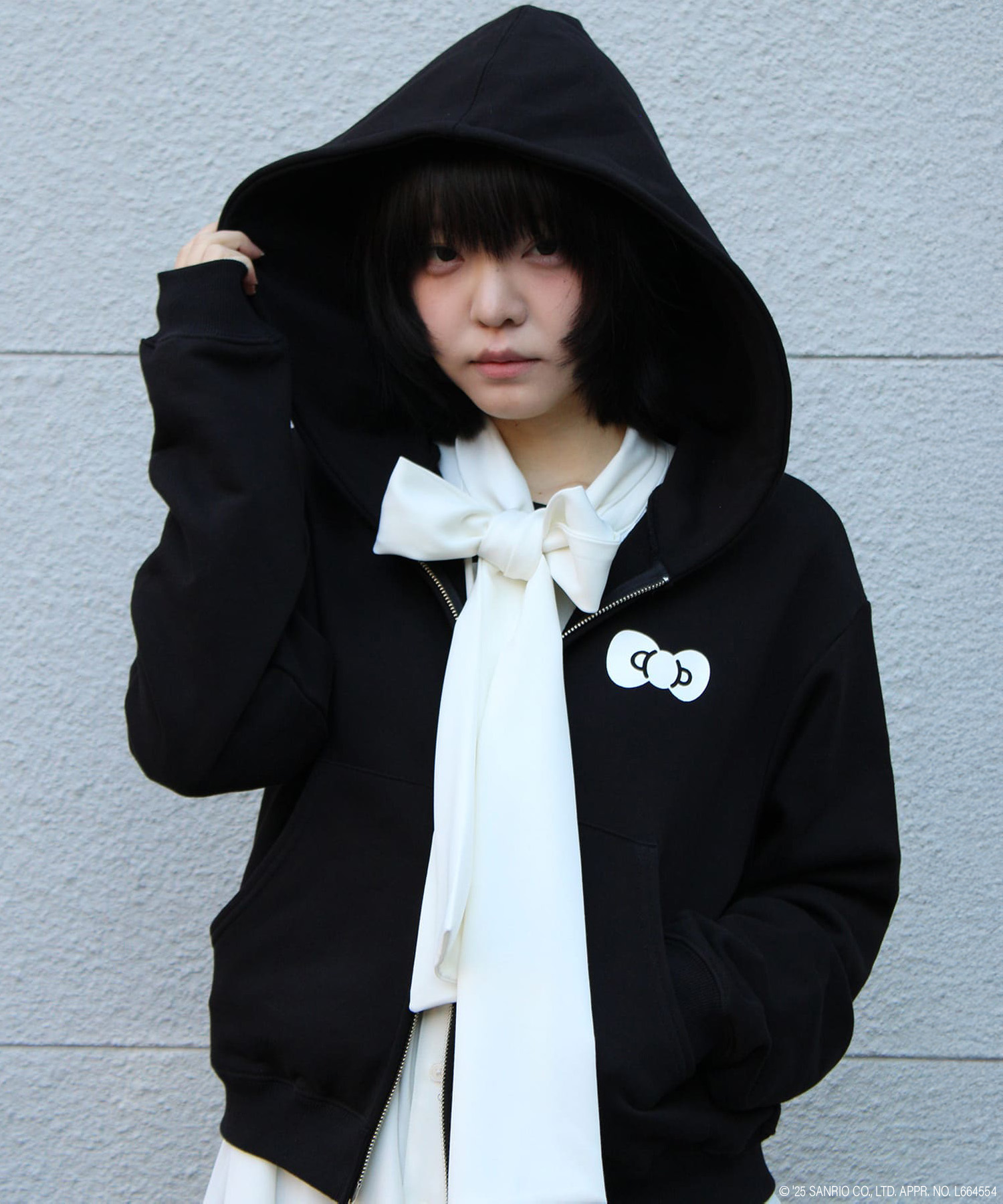 KITTY double zip hoodie