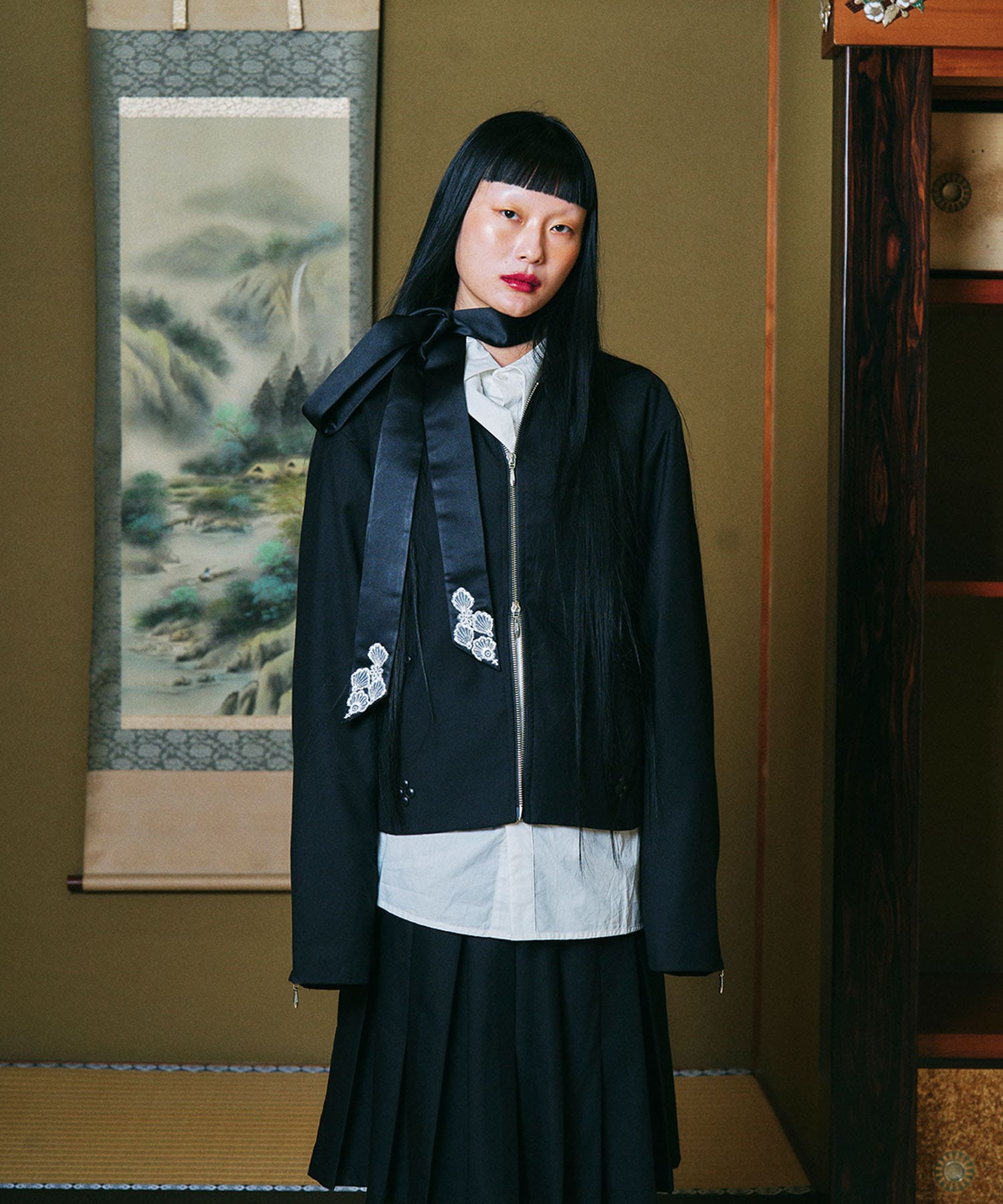 Prionailurus button blouson