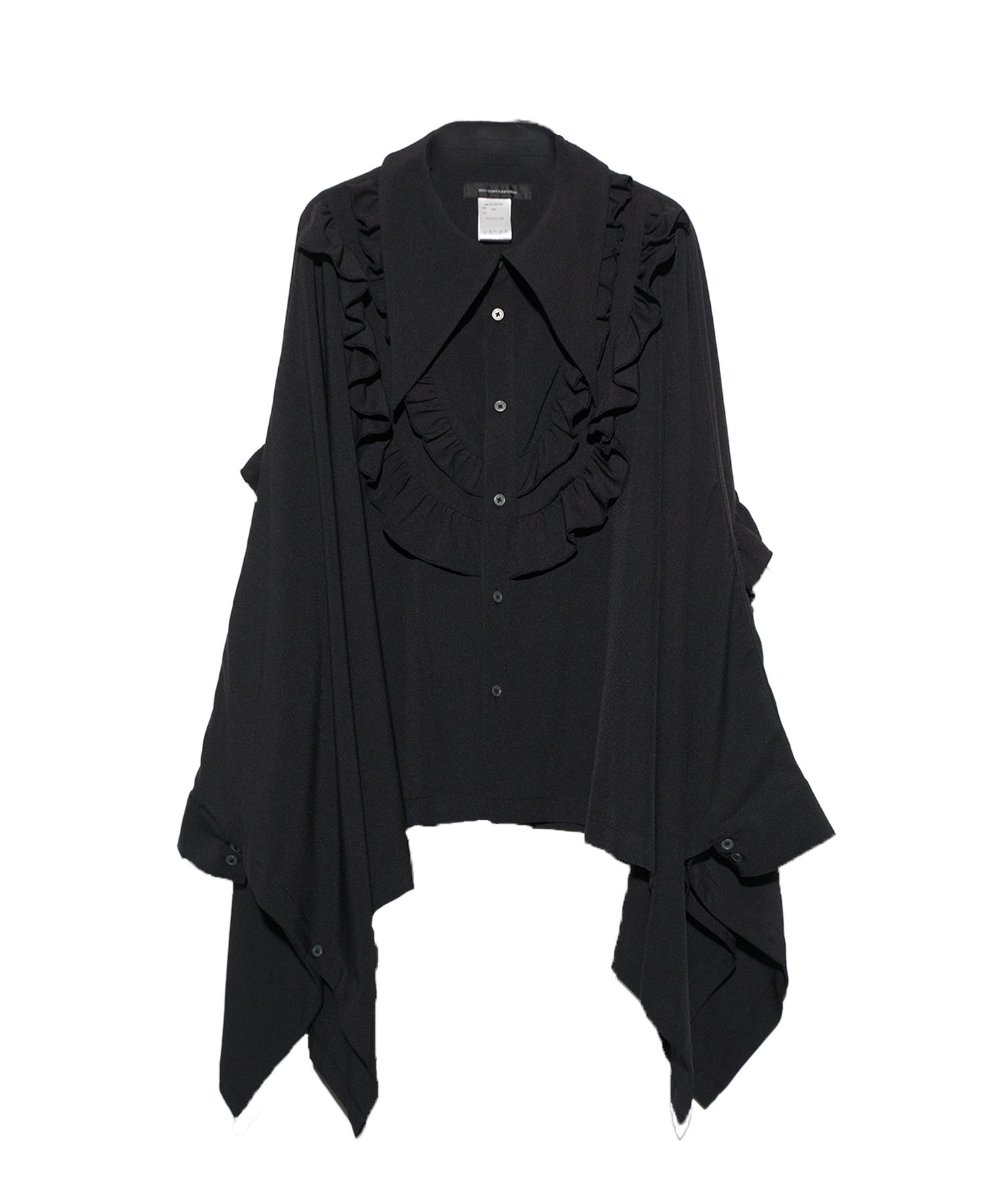 frill drape big shirts