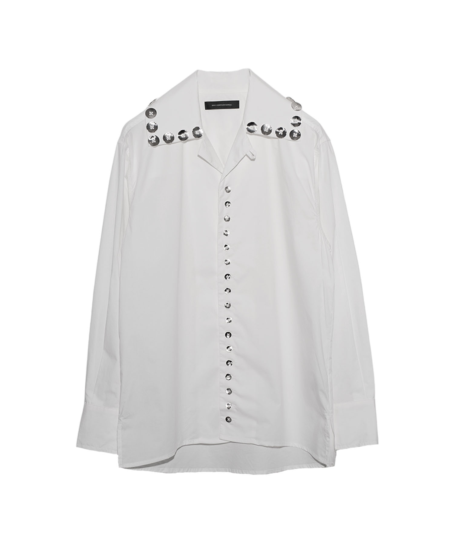 button design open collar shirts