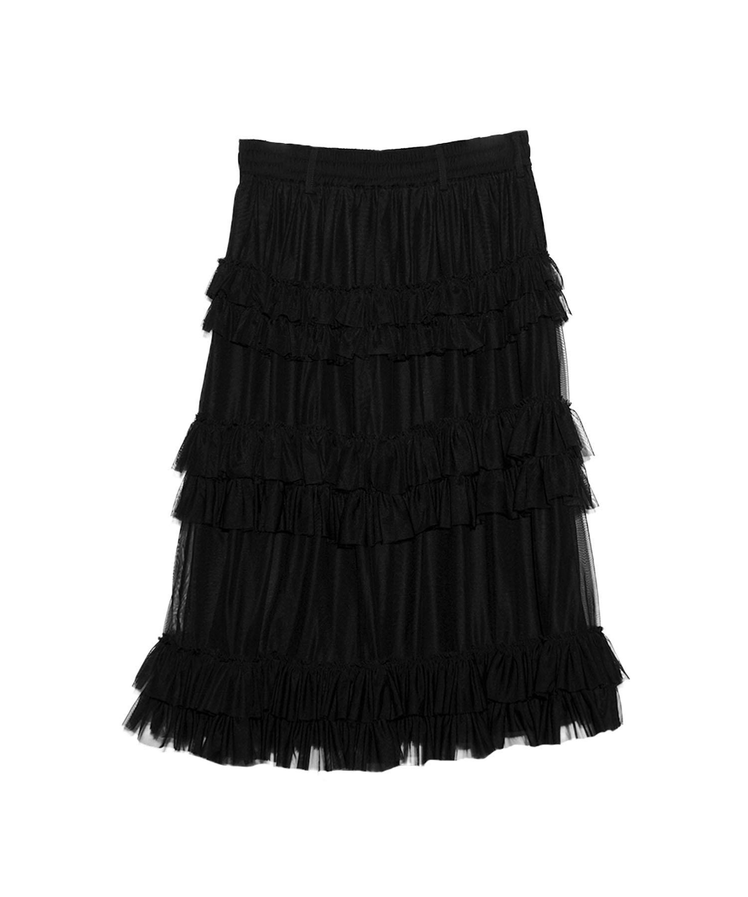 tiered tulle skirt