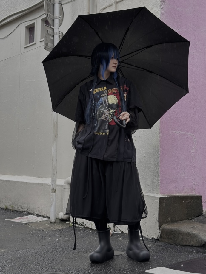 店舗限定リメイクTee × 透け感アイテム